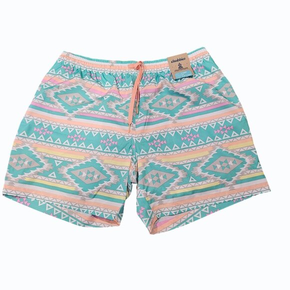 chubbies Other - CHUBBIES Men's The En Fuegos 5.5" Swim Trunk 2 in 1 Liner X Large